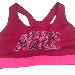 Nike Womens Snake Print Nike Logo Sports Bra
